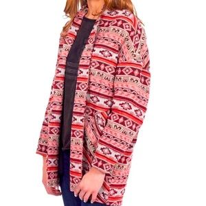 WILLIAM RAST Southwestern Print Vintage Look Blanket Jacket - Size XS